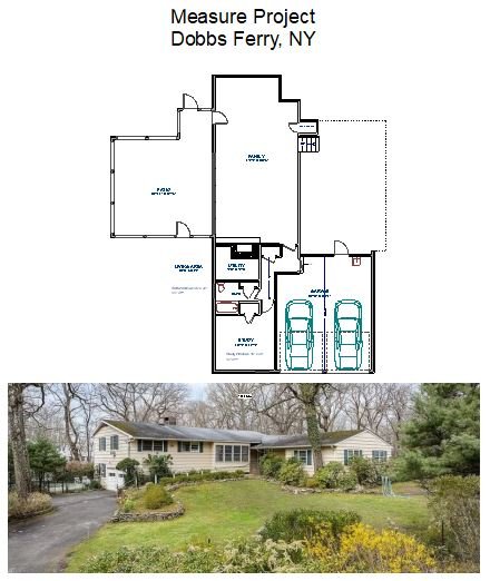 Floor Plan Service Dobbs Ferry, NY, by Home Measure Service, creating detailed floor plans and room dimensions for real estate and design.