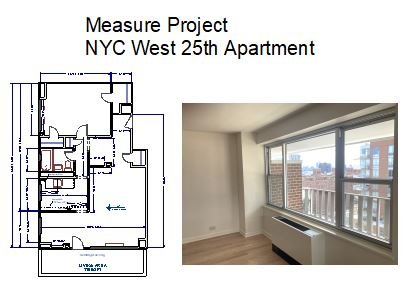 Westchester’s #1 Floor Plan Service. Accurate home measurement project of a NYC apartment by Home Measure Service, creating detailed floor plans and room dimensions for interior designer